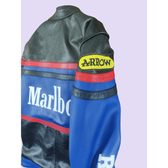 Vintage🔥 Marlboro Racing Leather Jacket - Picture 8 of 8
